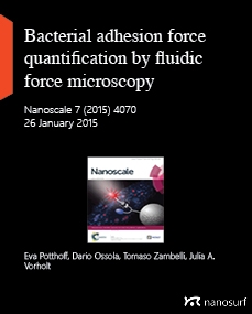 Bacterial adhesion force quantification by fluidic force microscopy